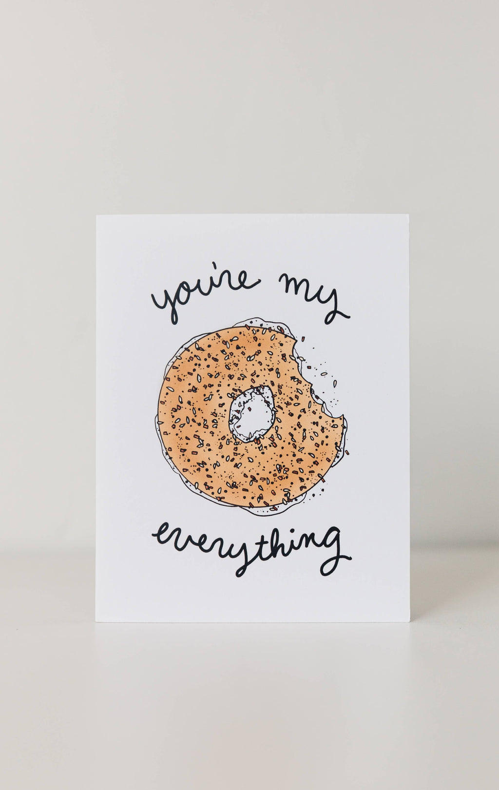 Everything Bagel Valentine’s Day Card - You’re My Everything
