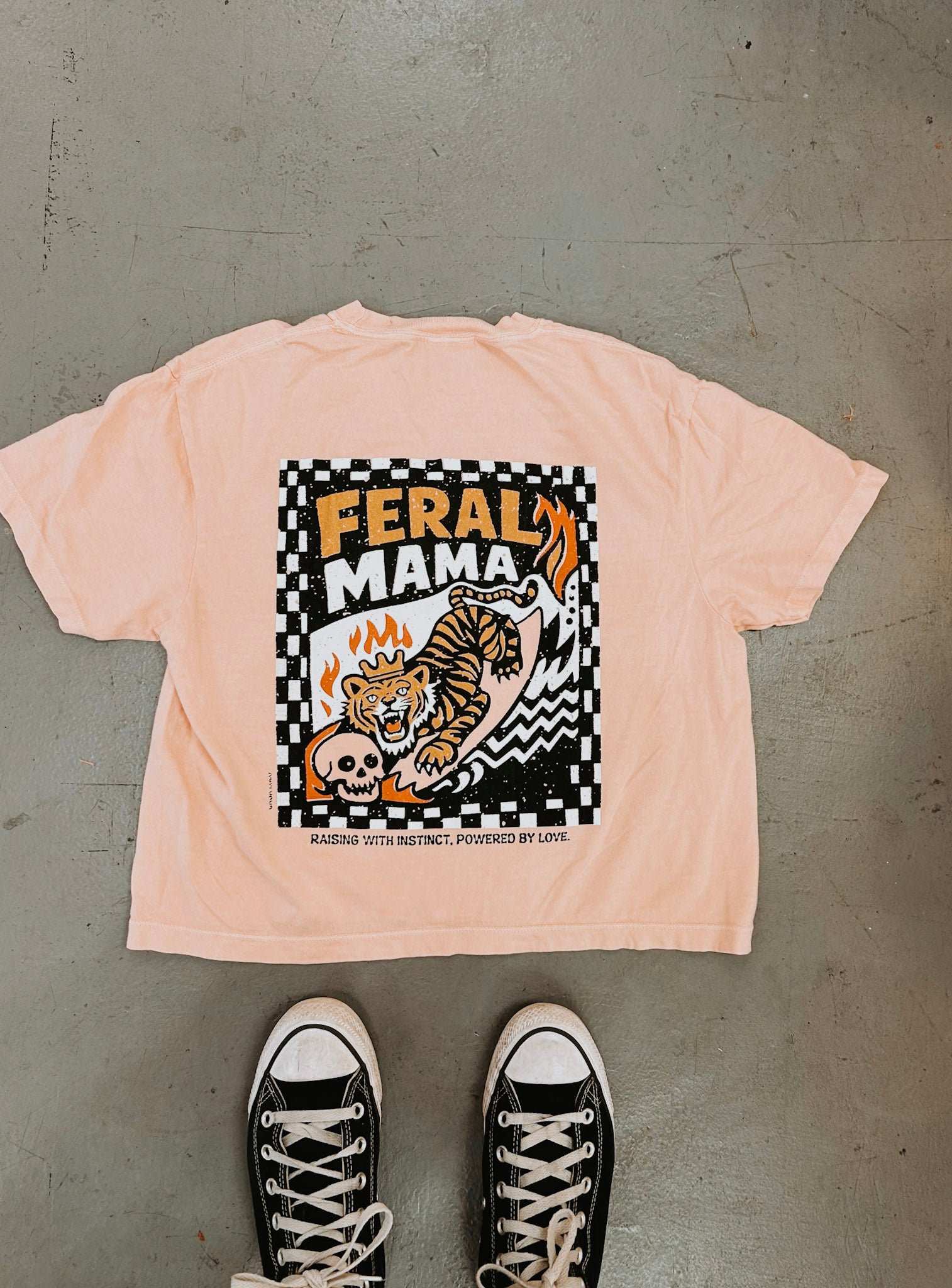 Feral Mama - Hand printed T-shirt