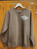 Believe in God – Brown sweatshirt