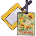 California Poppy PVC Luggage Tag