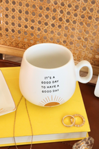 Cappuccino Mug It's A Good Day