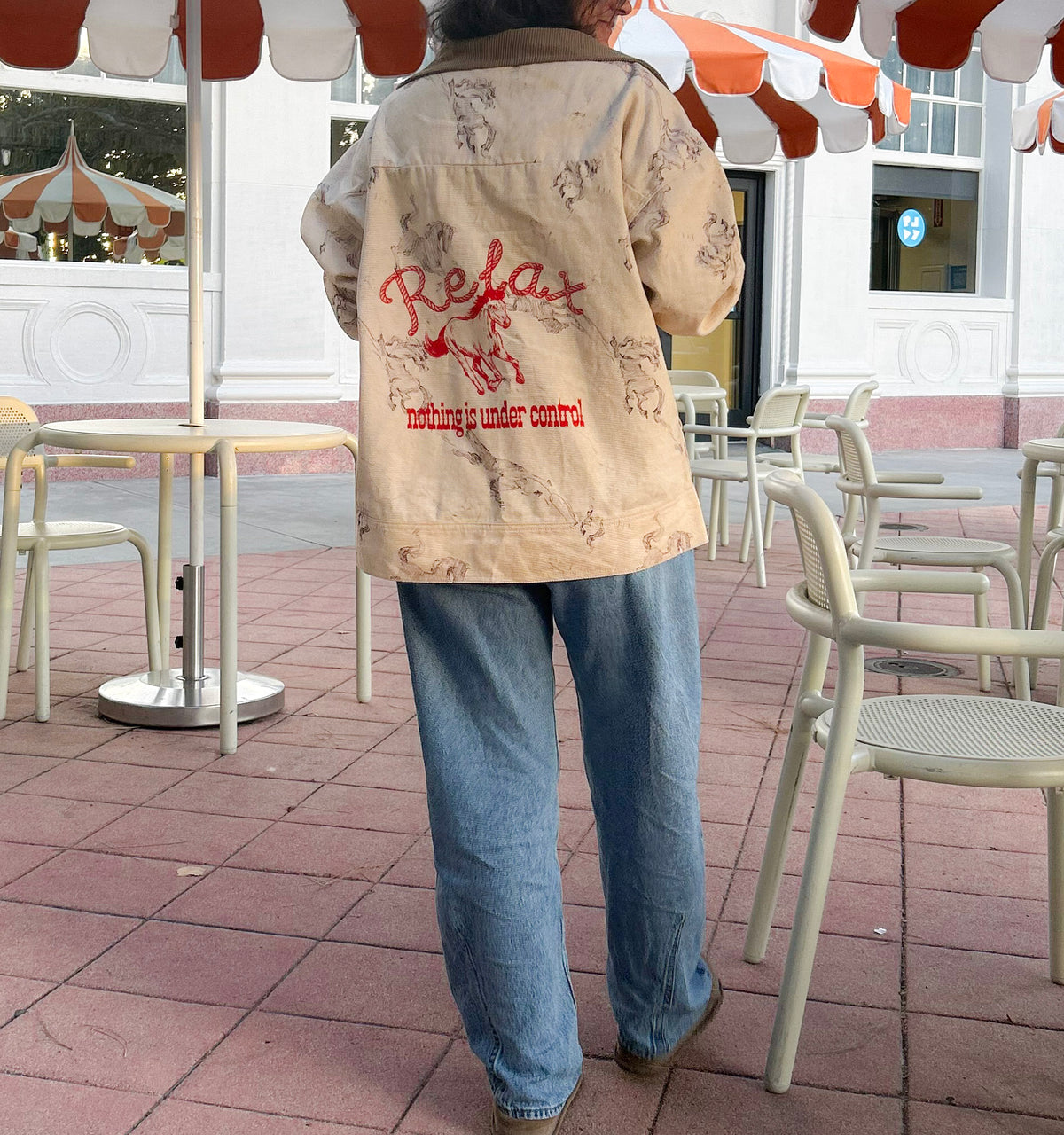 RELAX - Nothing is Under Control -  Horse Print Jacket