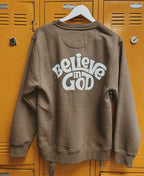 Believe in God – Brown sweatshirt
