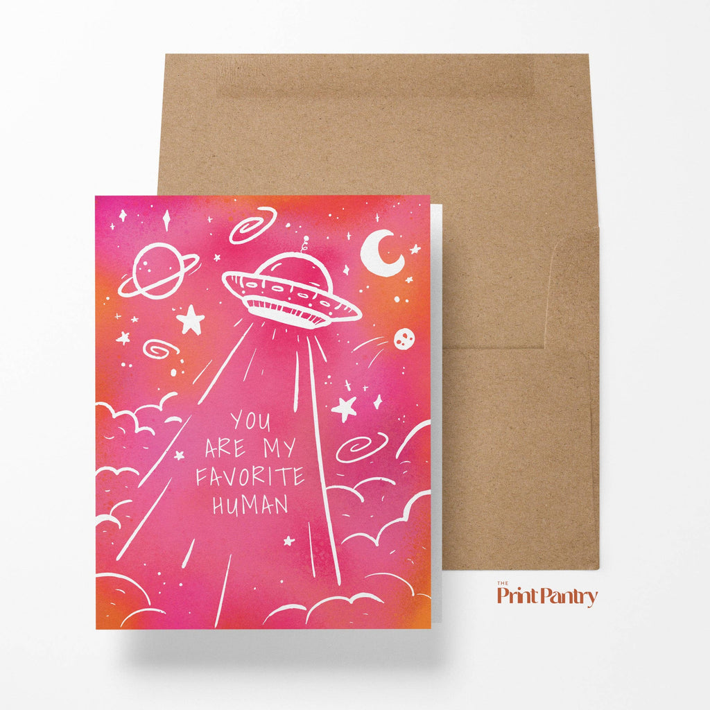"You Are My Favorite Human" Greeting Card