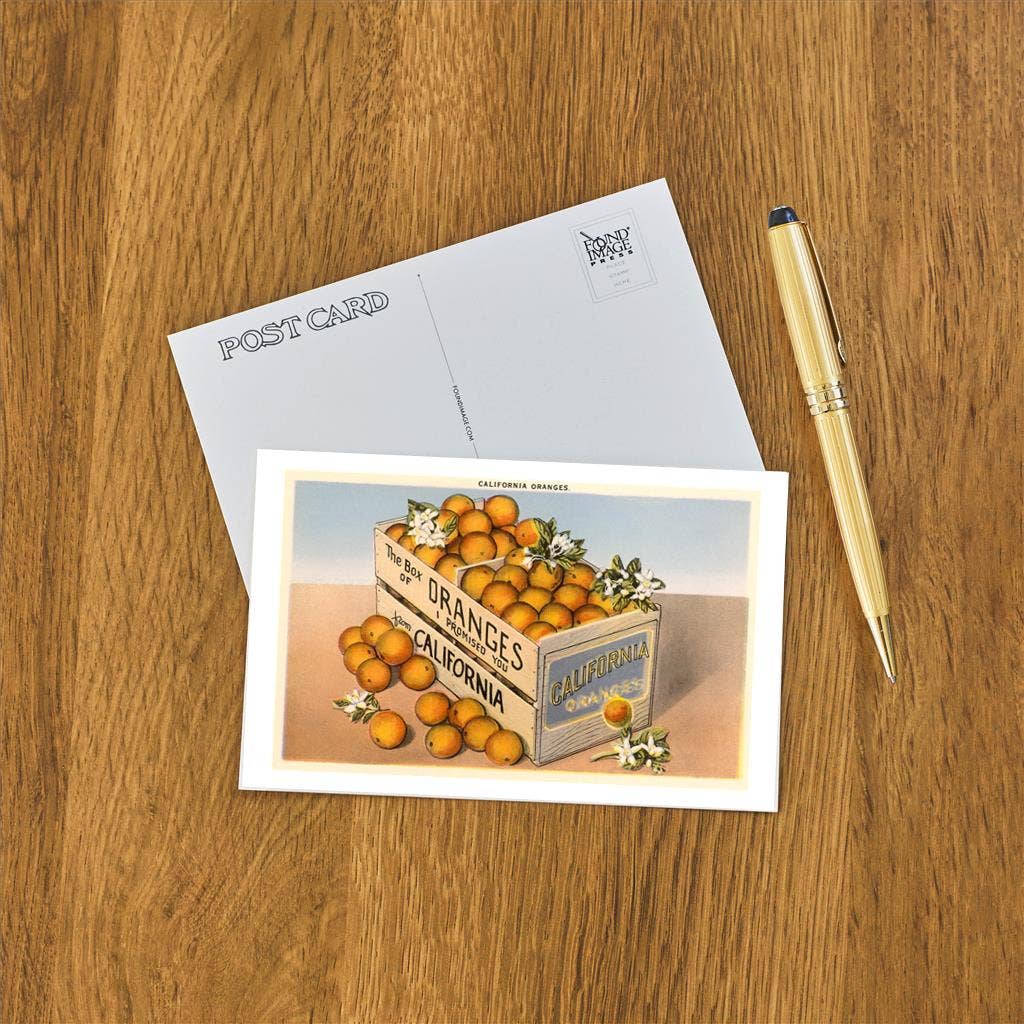 Postcard CA-03 Crate of California Oranges