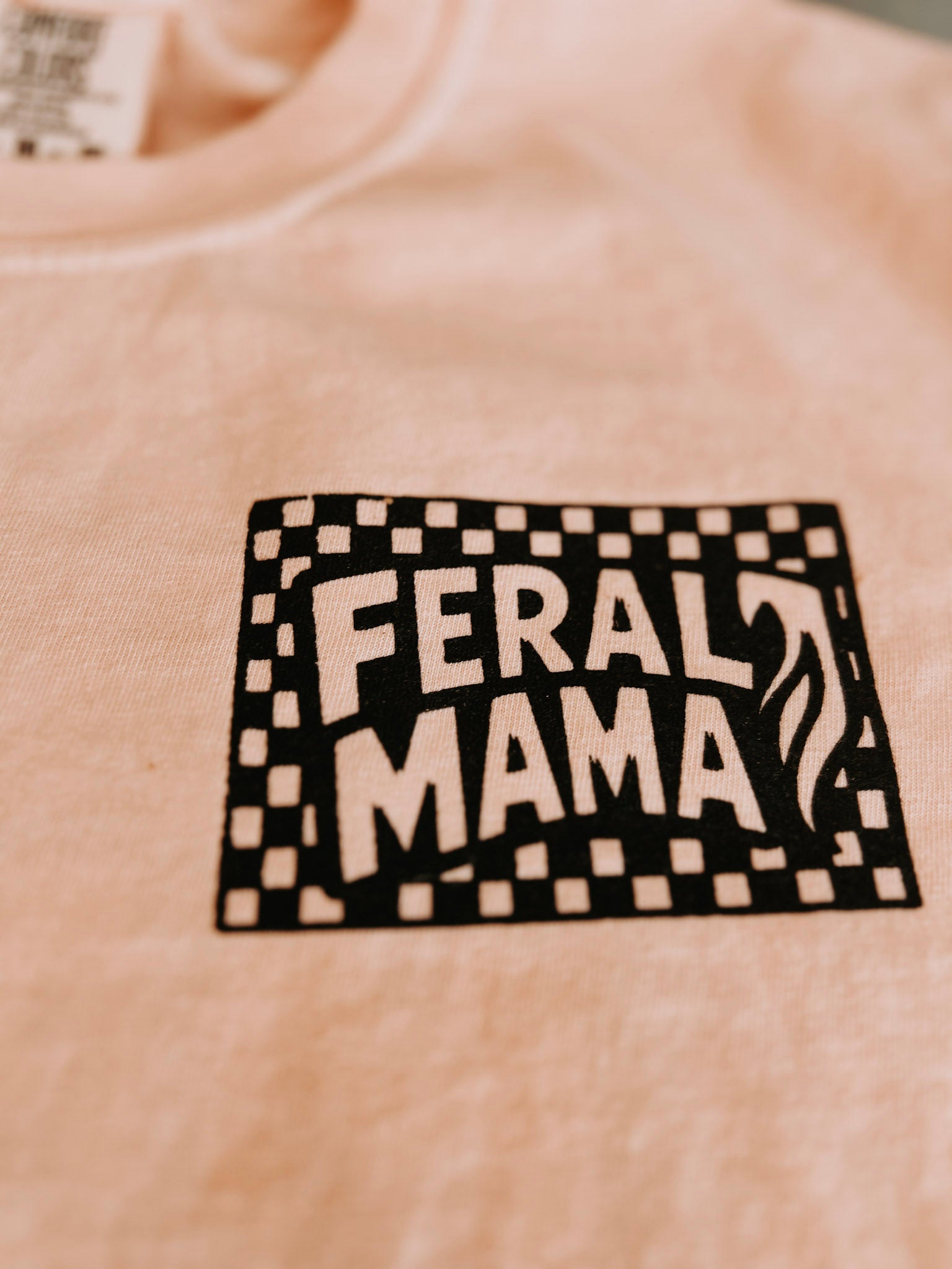 Feral Mama - Hand printed T-shirt