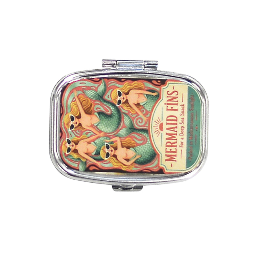 Funny Sardine Pill Box Vintage Style Compact Organizer