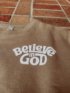 Belive in God – Brown T-shirt.