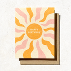 Happy Birthday Boho Sun Card | Fall Card | Greeting Card