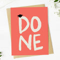 Done Grad Cap Graduation Card