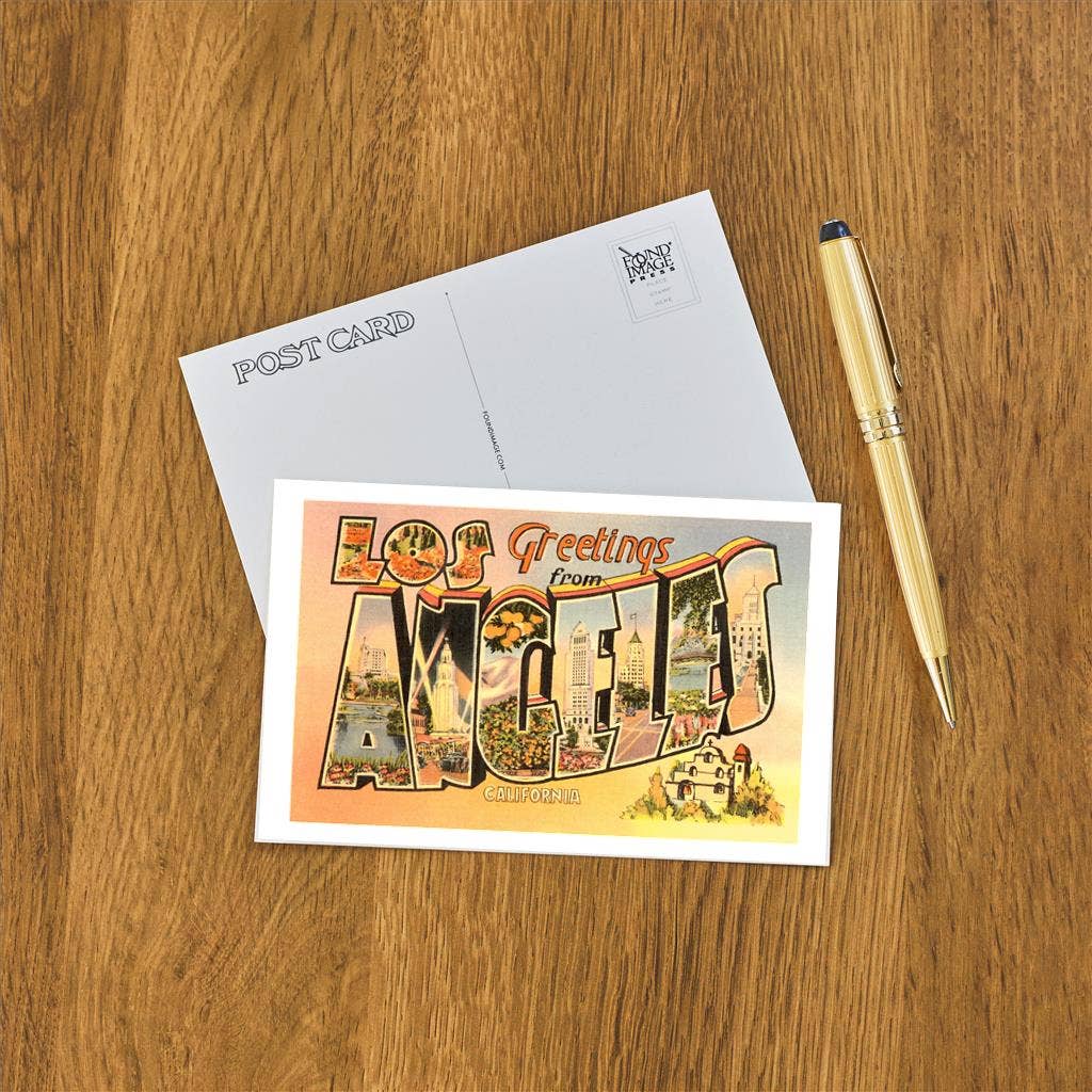 Postcard LA-138 Greetings from Los Angeles, California