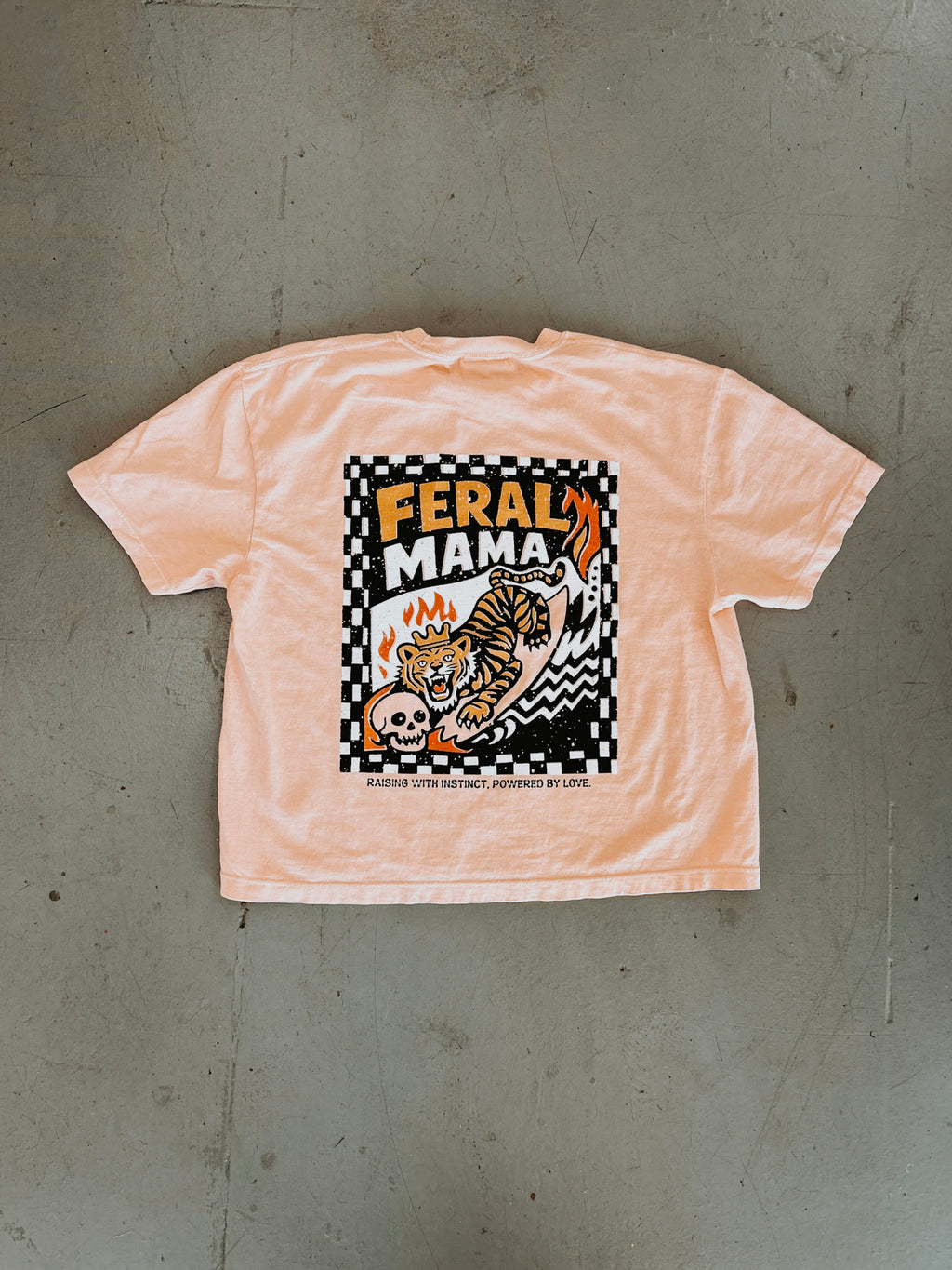 Feral Mama - Hand printed T-shirt