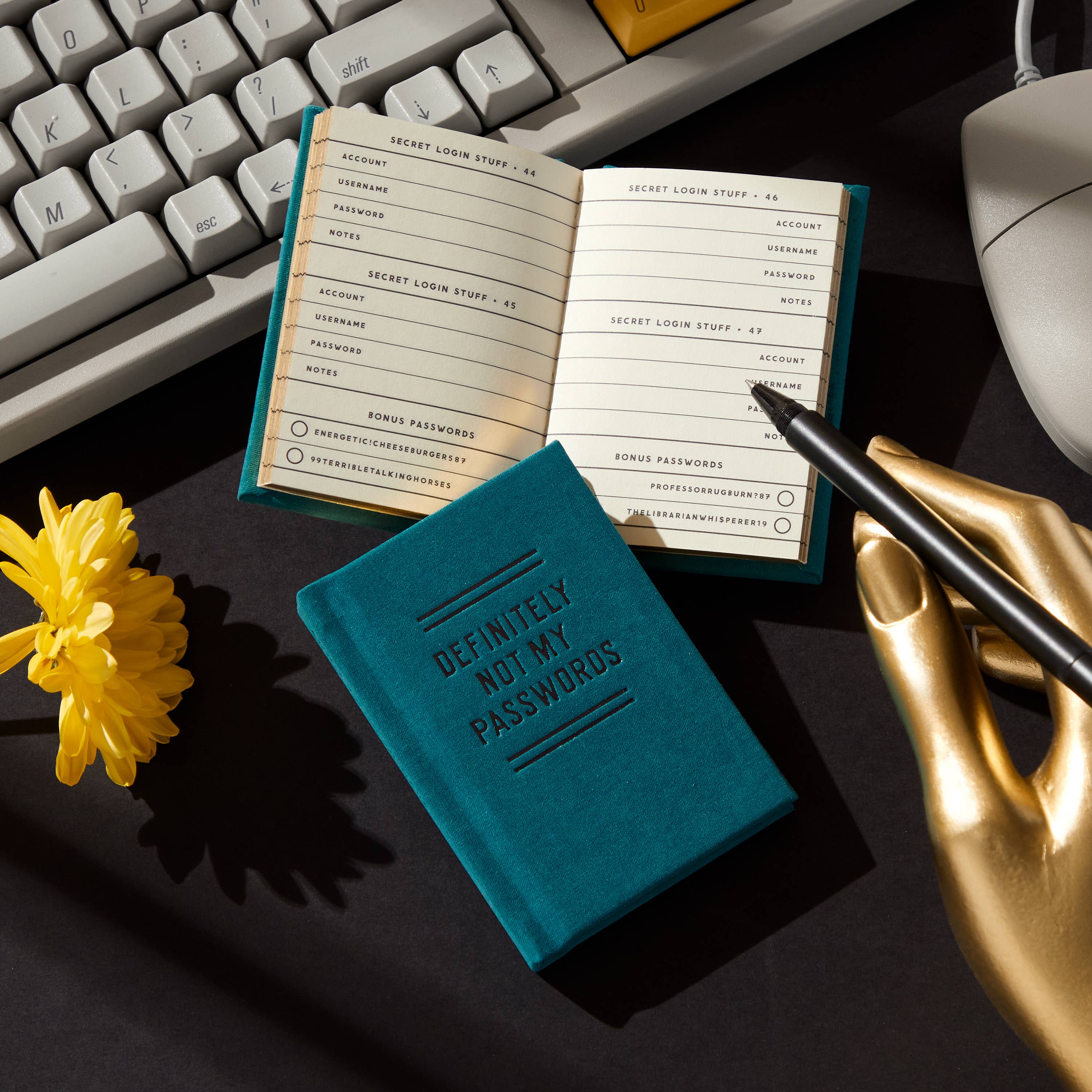 Brass Monkey Definitely Not My Passwords - Password Diary