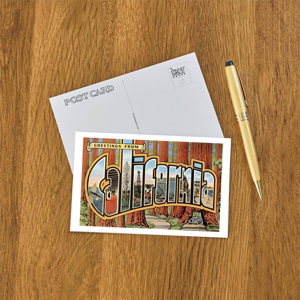 Postcard CA-16 Greetings from California