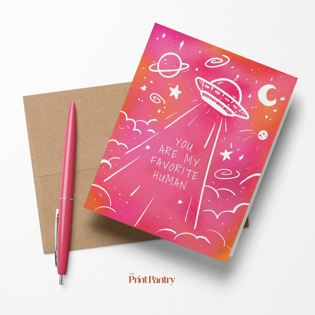 "You Are My Favorite Human" Greeting Card