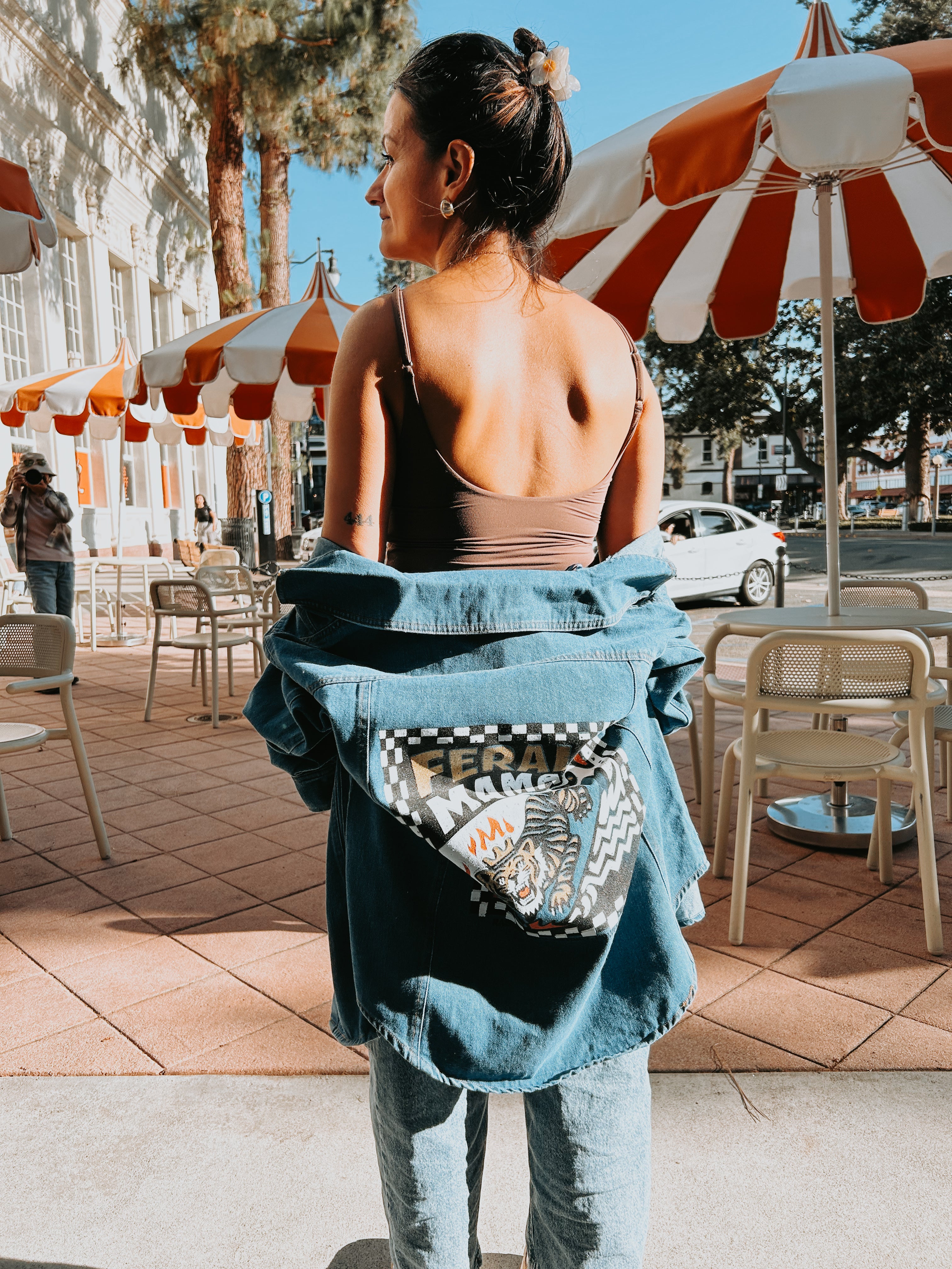 Feral Mama - Hand Printed Denim SHACKET!