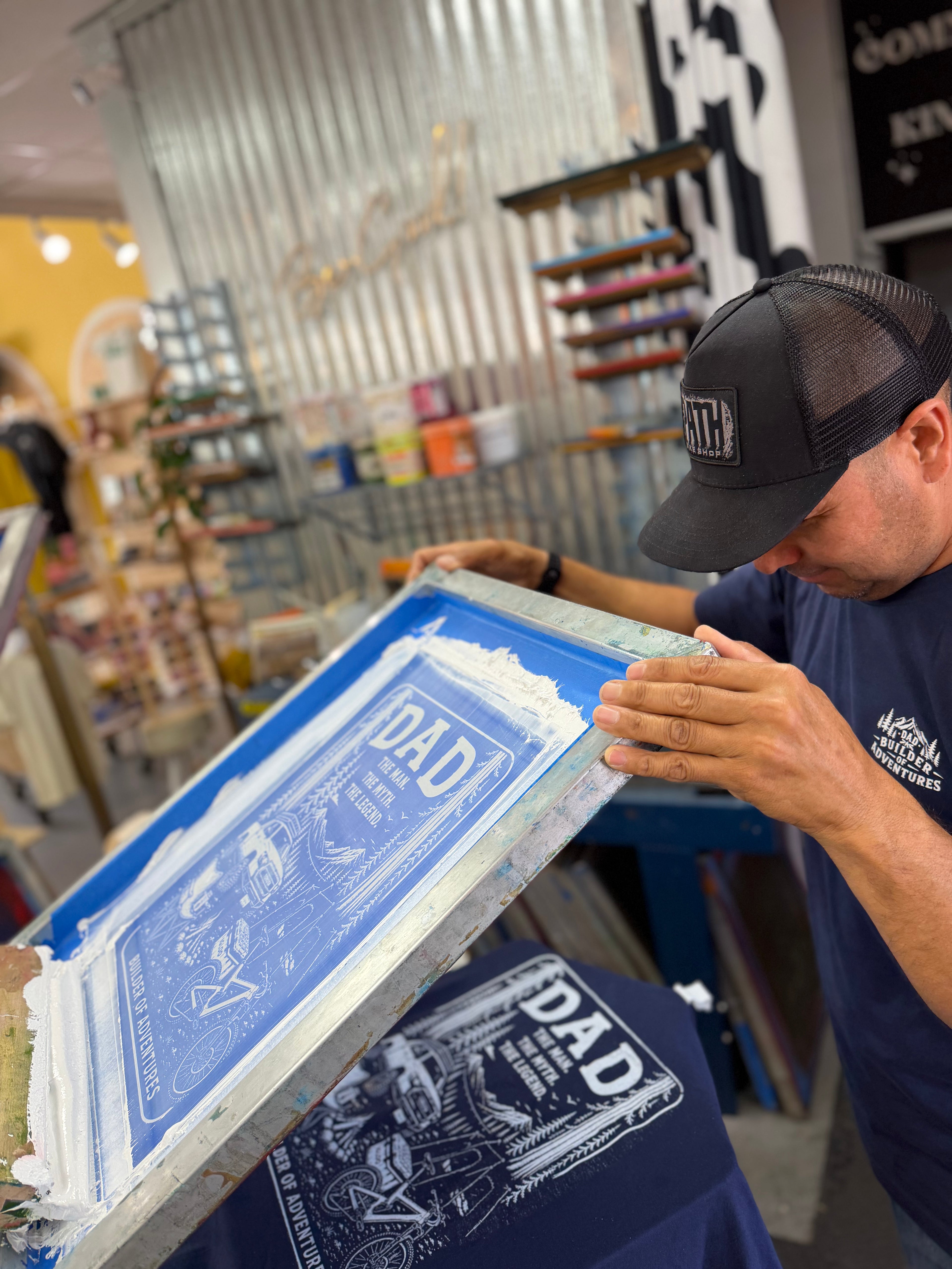 DAD-The Man. The Myth. The Legend. Screen Printed T-shirt