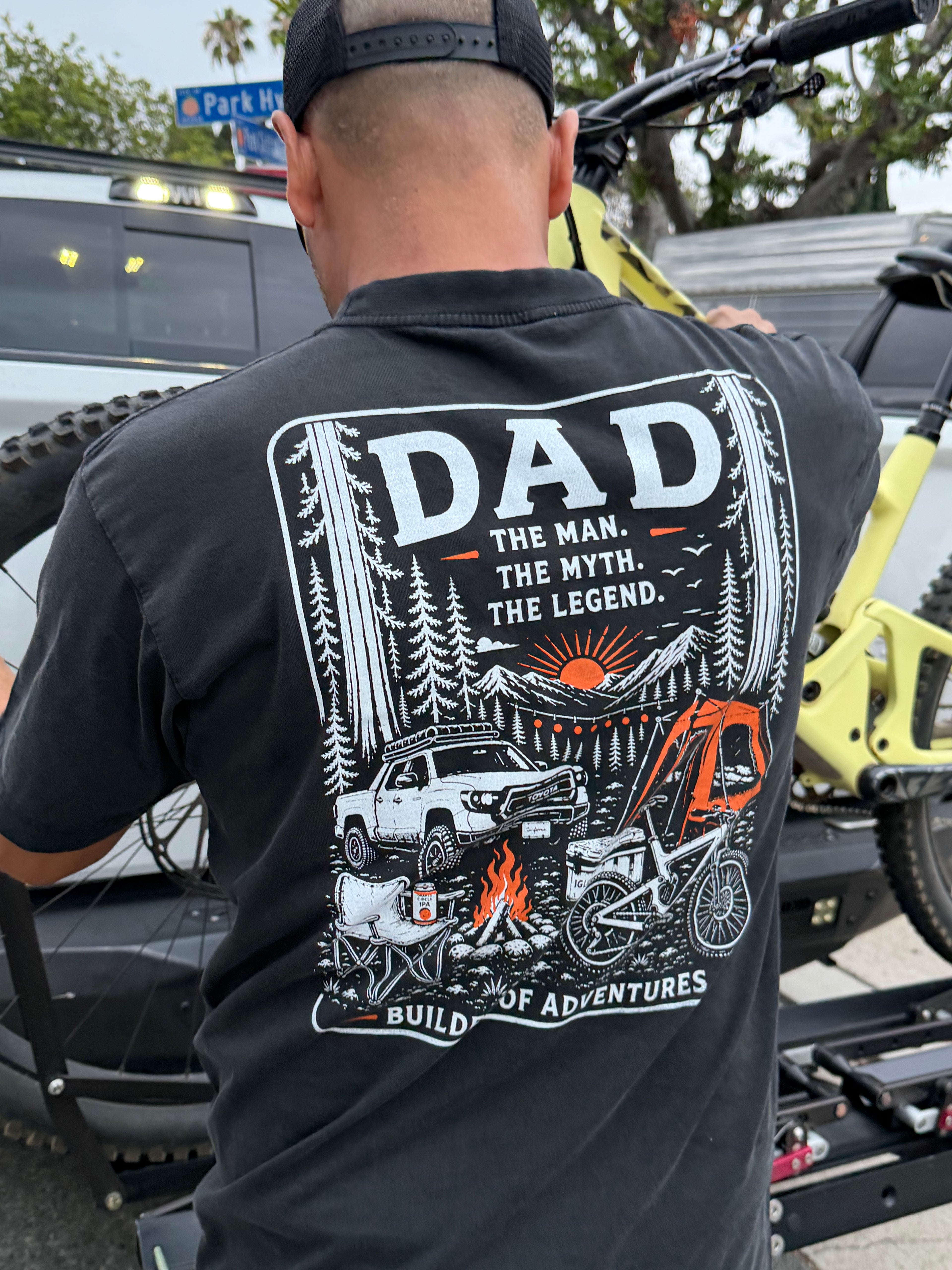 DAD-The Man. The Myth. The Legend. Screen Printed T-shirt