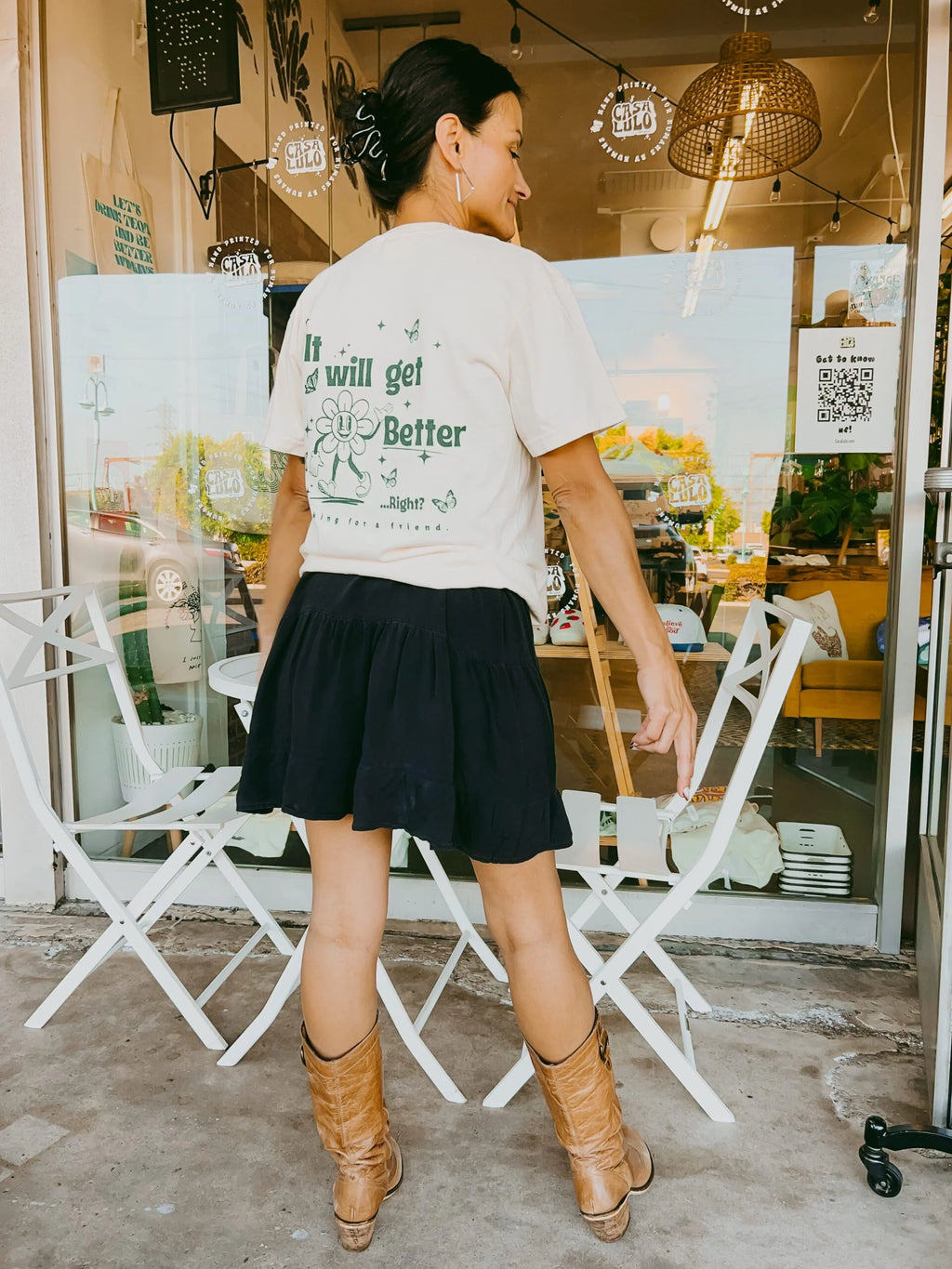 LIFE! it will get better – screen printed t-shirt.