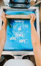 Keep going. Keep growing!  – Hand printed t-shirt