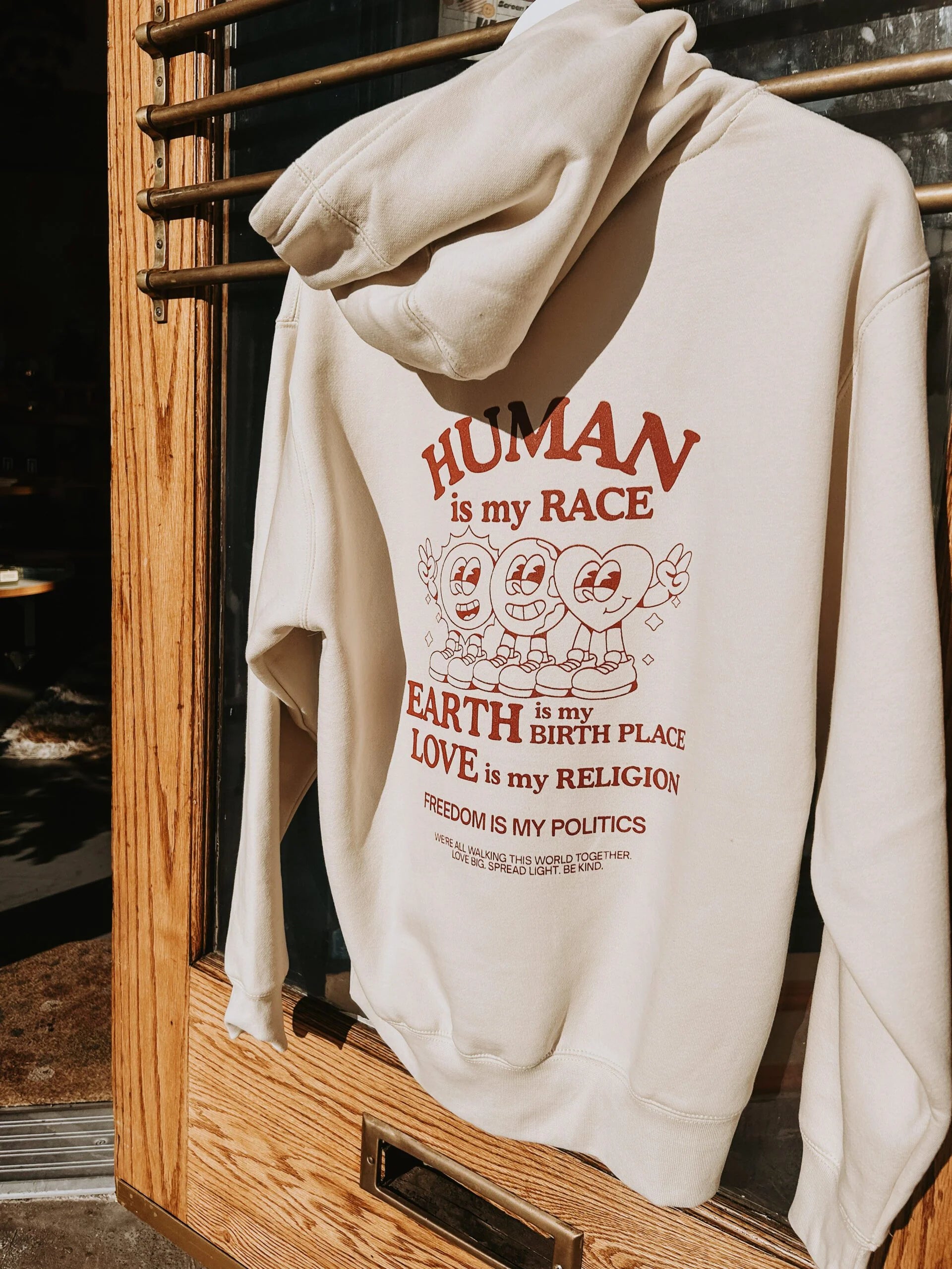 Human Is My Race. Earth is My Birth Place.  – Off White Hoodie
