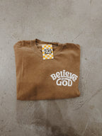 Belive in God – Brown T-shirt.