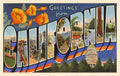 Magnet CA-02 Greetings from California