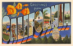 Magnet CA-02 Greetings from California
