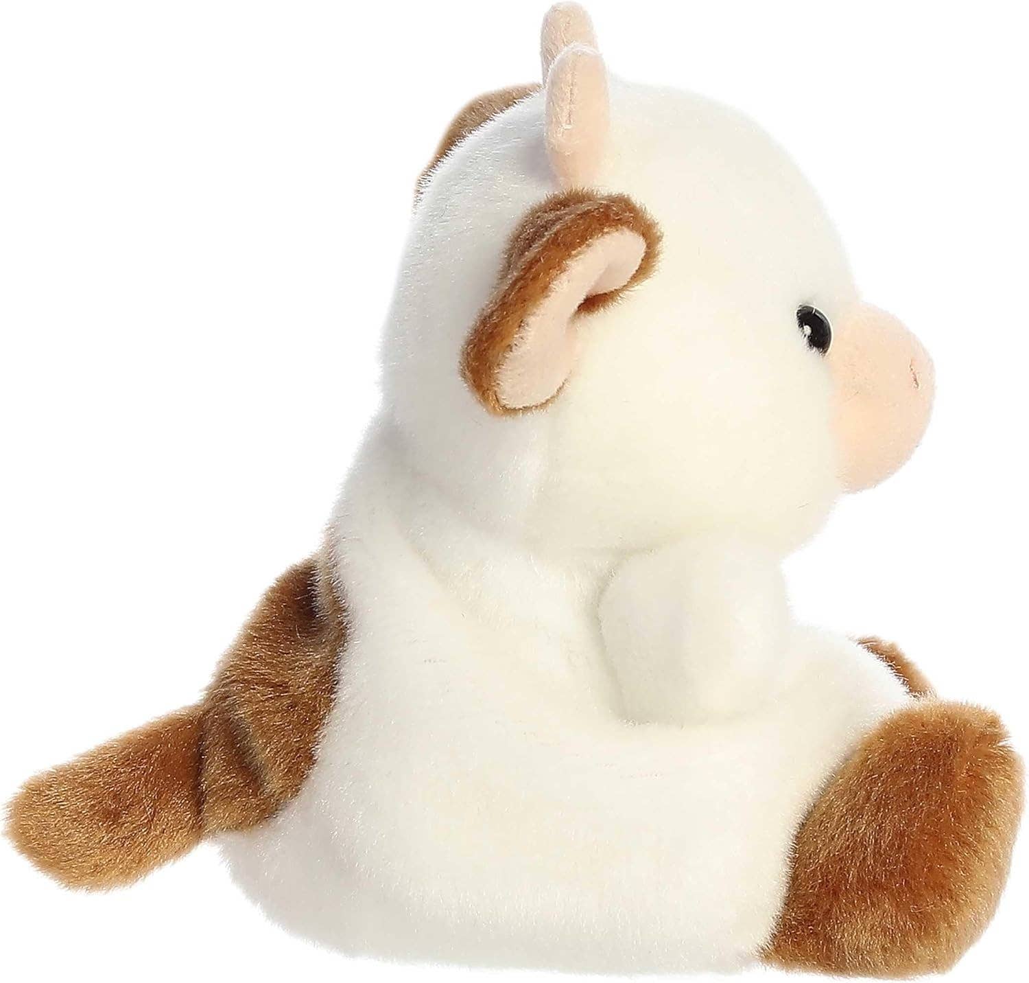 5" Plush Pal Caroline Brown Cow Palm Pals Stuffed Animal