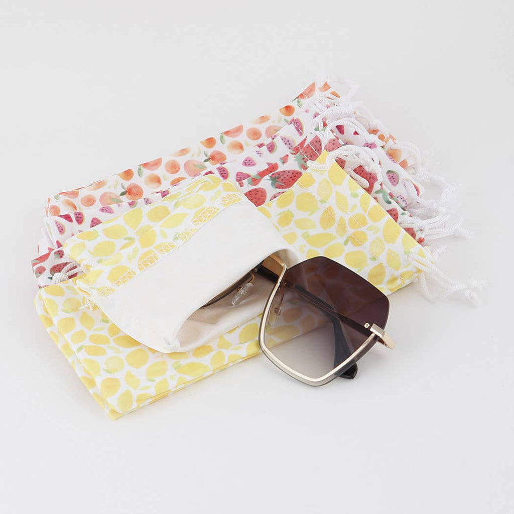 Multi Fruit Sunglasses Pouch Bag