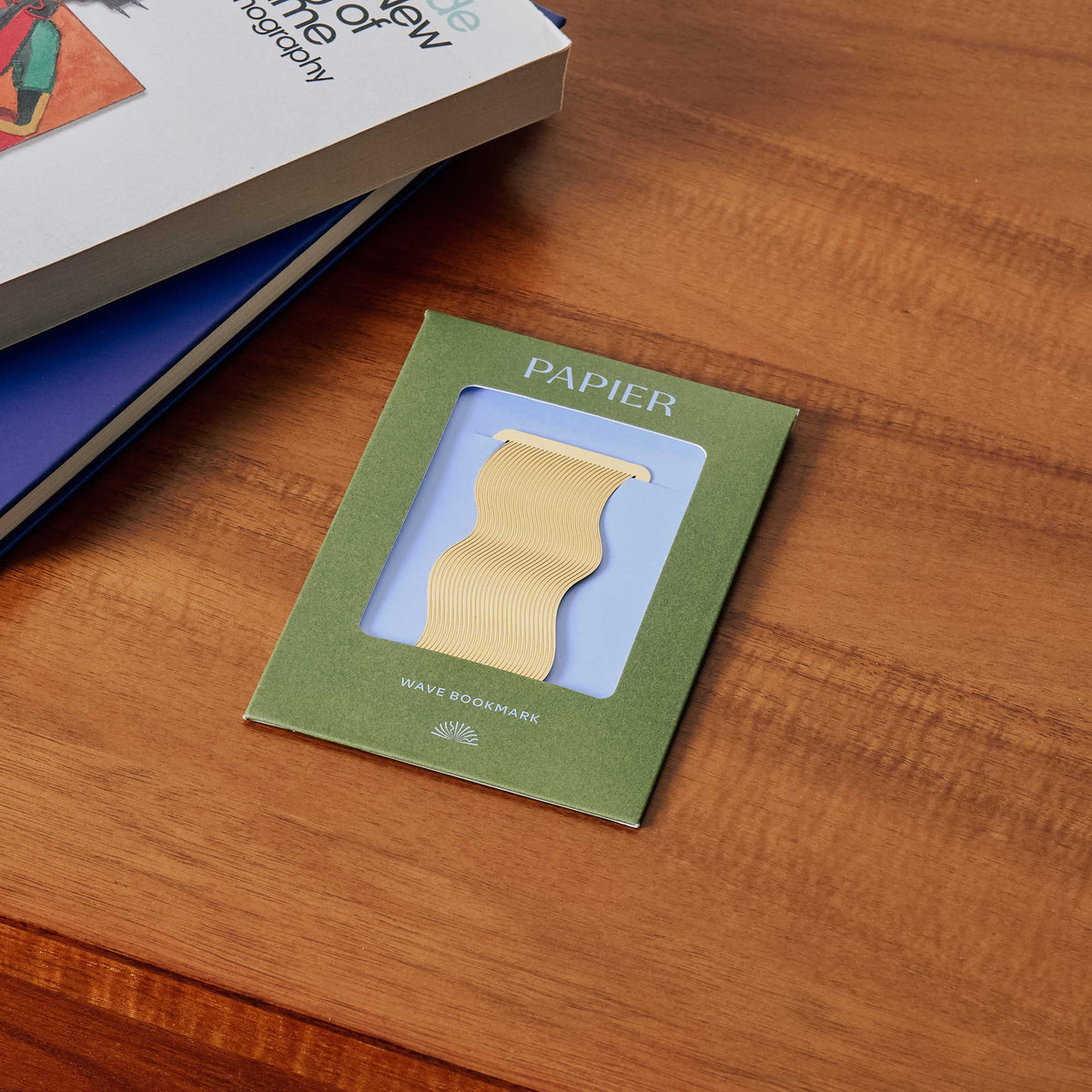 Wave Brass Metal Bookmark