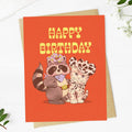 Happy Birthday Cowboy Animals Western Birthday Card
