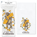 Poppy Bear Flour Sack Tea Towel