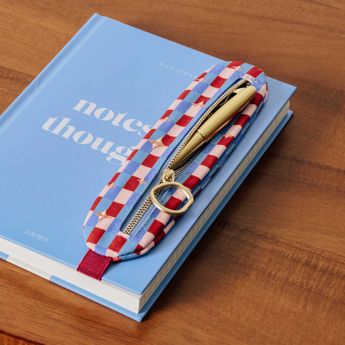 Red Elastic Pen Pouch